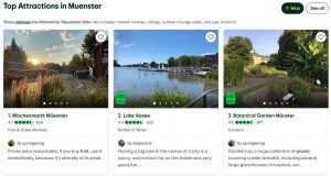 Schloss and botanical garden as no. three spot in Münster!